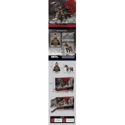 DECOOL BRICKCOOL 20801 non  ANH HÙNG NHỎ BÉ CỦA BA VƯƠNG QUỐC ZHANG FEI · MÂY ĐEN GIẪM LÊN TUYẾT bộ đồ chơi xếp lắp ráp ghép mô hình Three Kingdoms VEXILLARY Tam Quốc Diễn Nghĩa 16 khối