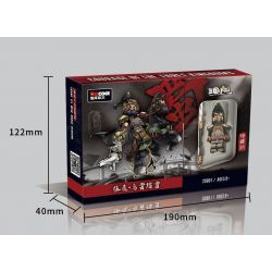 DECOOL BRICKCOOL 20801 non  ANH HÙNG NHỎ BÉ CỦA BA VƯƠNG QUỐC ZHANG FEI · MÂY ĐEN GIẪM LÊN TUYẾT bộ đồ chơi xếp lắp ráp ghép mô hình Three Kingdoms VEXILLARY Tam Quốc Diễn Nghĩa 16 khối