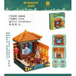 KEEPPLEY K10146 10146 non  CHƠI NHÀ NƯỚC: JINGSONG bộ đồ chơi xếp lắp ráp ghép mô hình Brickheadz Nhân Vật Đầu To