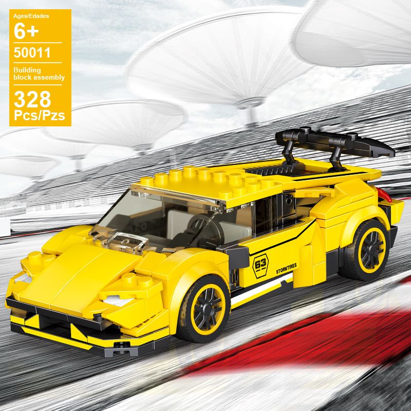 ACHKO 50011 IBLOCK PL-921-298 921-298 PL921-298 REBRICKABLE MOC non  LAMBORGHINI HURACAN EVO. bộ đồ chơi xếp lắp ráp ghép mô hình  LAMBORGHINI HURACAN EVO 8STUD WIDE SPEED CHAMPIONS SIZE Kỹ Thuật Công Nghệ Cao Mô Hình Phương Tiện 382 khối