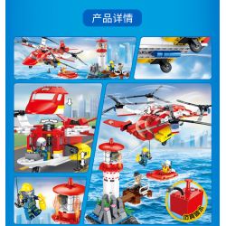 FORANGE FC3106 3106 non  GIẢI CỨU CUỘC KHỦNG HOẢNG NGỌN HẢI ĐĂNG bộ đồ chơi xếp lắp ráp ghép mô hình Fire Rescure FIRE FIGHTERS Cứu Hỏa 389 khối