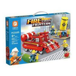 FORANGE FC3105 3105 non  BÌNH CỨU HỎA PHUN NƯỚC bộ đồ chơi xếp lắp ráp ghép mô hình Fire Rescure FIRE FIGHTERS 455 khối