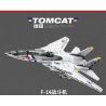 JUHANG TECHNOLOGY 88018 REOBRIX 33032 non  MÁY BAY TIÊM KÍCH F-14 TOMCAT bộ đồ chơi xếp lắp ráp ghép mô hình Military Army F-14 FIGHTER TOMCAT Quân Sự Bộ Đội 1600 khối
