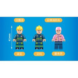 FORANGE FC3103 3103 non  XE CHỮA CHÁY DẠNG THANG bộ đồ chơi xếp lắp ráp ghép mô hình Fire Rescure FIRE FIGHTERS Cứu Hỏa 276 khối