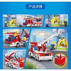 FORANGE FC3103 3103 non  XE CHỮA CHÁY DẠNG THANG bộ đồ chơi xếp lắp ráp ghép mô hình Fire Rescure FIRE FIGHTERS Cứu Hỏa 276 khối
