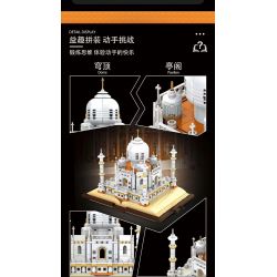 BEAUTY AND 13012 non  CUỐN SÁCH TAJ MAHAL bộ đồ chơi xếp lắp ráp ghép mô hình Buildings MAGIC BOOK 768 khối