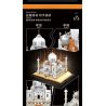 BEAUTY AND 13012 non  CUỐN SÁCH TAJ MAHAL bộ đồ chơi xếp lắp ráp ghép mô hình Buildings MAGIC BOOK 768 khối