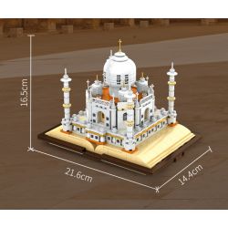 BEAUTY AND 13012 non  CUỐN SÁCH TAJ MAHAL bộ đồ chơi xếp lắp ráp ghép mô hình Buildings MAGIC BOOK 768 khối