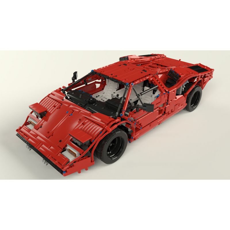 REBRICKABLE MOC-16967 16967 MOC16967 non  LAMBORGINI COUNTACH LP400 1974 bộ đồ chơi xếp lắp ráp ghép mô hình  LAMBORGHINI COUNTACH LP400 1974 Kỹ Thuật Công Nghệ Cao Mô Hình Phương Tiện 3167 khối