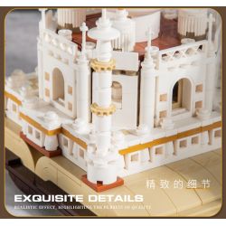 BEAUTY AND 13012 non  CUỐN SÁCH TAJ MAHAL bộ đồ chơi xếp lắp ráp ghép mô hình Buildings MAGIC BOOK 768 khối