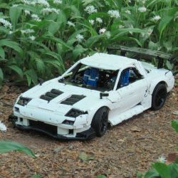 REBRICKABLE MOC-46448 46448 MOC46448 non  MAZDA RX-7 tỷ lệ 1:8 bộ đồ chơi xếp lắp ráp ghép mô hình MAZDA RX-7 TUNED BY RE AMEMIYA 3874 khối