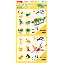SLUBAN M38-B0969 B0969 0969 M38B0969 38-B0969 non  BLIND BOX OVIBAN ĐỘNG VẬT SERIES 6 CHAMELEONS ĐẦY MÀU SẮC KẾT HỢP FIT PHOENIX BIRDS bộ đồ chơi xếp lắp ráp ghép mô hình Creator QBRICKS EGG Sáng Tạo