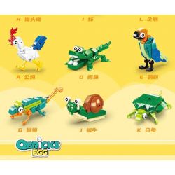 SLUBAN M38-B0969 B0969 0969 M38B0969 38-B0969 non  BLIND BOX OVIBAN ĐỘNG VẬT SERIES 6 CHAMELEONS ĐẦY MÀU SẮC KẾT HỢP FIT PHOENIX BIRDS bộ đồ chơi xếp lắp ráp ghép mô hình Creator QBRICKS EGG Sáng Tạo