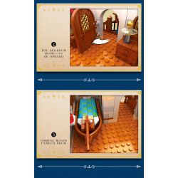 REOBRIX 66007 non  CỬA HÀNG ĐỒ CÂU CÁ bộ đồ chơi xếp lắp ráp ghép mô hình Medieval Castle FISHING STORE Chiến Tranh Trung Cổ 2450 khối