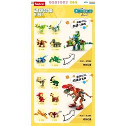 SLUBAN M38-B0796 B0796 0796 M38B0796 38-B0796 non  BLIND BOX DINOSAUR SERIES 6 RỒNG TAM GIÁC KẾT HỢP LỚP PHỦ bộ đồ chơi xếp lắp ráp ghép mô hình Jurassic World QBRICKS EGG Thế Giới Khủng Long