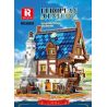 REOBRIX 66005 non  CỬA HÀNG THỢ RÈN THỜI TRUNG CỔ bộ đồ chơi xếp lắp ráp ghép mô hình Medieval Castle MEDIEVAL BLACKSMITH Chiến Tranh Trung Cổ 2366 khối