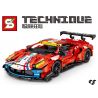 SEMBO 701950 SHENG YUAN SY 8613 8613-1 non  FERRARI 488 GTE. tỷ lệ 1:14 bộ đồ chơi xếp lắp ráp ghép mô hình  Kỹ Thuật Công Nghệ Cao Mô Hình Phương Tiện 1206 khối