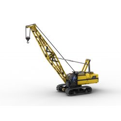 MouldKing 17001 Mould King 17001 REBRICKABLE MOC-25458 25458 MOC25458 non  CẨU TRỤC BÁNH XÍCH bộ đồ chơi xếp lắp ráp ghép mô hình  CRAWLER CRANE RC Kỹ Thuật Công Nghệ Cao Mô Hình Phương Tiện 1205 khối