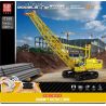 MouldKing 17001 Mould King 17001 REBRICKABLE MOC-25458 25458 MOC25458 non  CẨU TRỤC BÁNH XÍCH bộ đồ chơi xếp lắp ráp ghép mô hình  CRAWLER CRANE RC Kỹ Thuật Công Nghệ Cao Mô Hình Phương Tiện 1205 khối