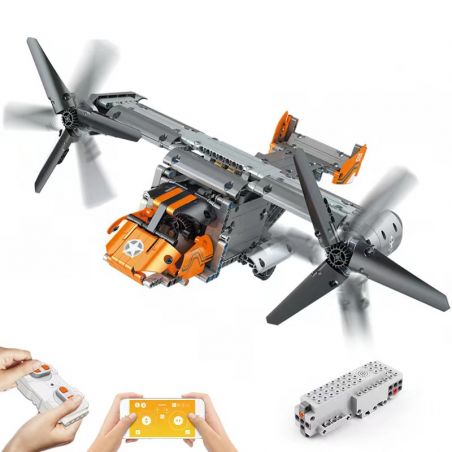 MouldKing 15043 Mould King 15043 REBRICKABLE MOC-10855 10855 MOC10855 non  MÁY BAY VẬN TẢI OSPREY (BỘ 42052) bộ đồ chơi xếp lắp ráp ghép mô hình  V-22 OSPREY Kỹ Thuật Công Nghệ Cao Mô Hình Phương Tiện 552 khối
