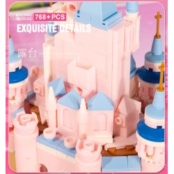 BEAUTY AND 13011 non  CUỐN SÁCH LÂU ĐÀI TƯỞNG TƯỢNG bộ đồ chơi xếp lắp ráp ghép mô hình Girl MAGIC BOOK Con Gái 768 khối