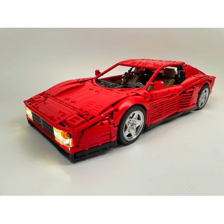REBRICKABLE MOC-98925 98925 MOC98925 non  SIÊU XE FERRARI bộ đồ chơi xếp lắp ráp ghép mô hình  FERRARI TESTAROSSA Kỹ Thuật Công Nghệ Cao Mô Hình Phương Tiện 3738 khối