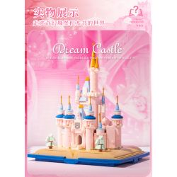 BEAUTY AND 13011 non  CUỐN SÁCH LÂU ĐÀI TƯỞNG TƯỢNG bộ đồ chơi xếp lắp ráp ghép mô hình Girl MAGIC BOOK Con Gái 768 khối