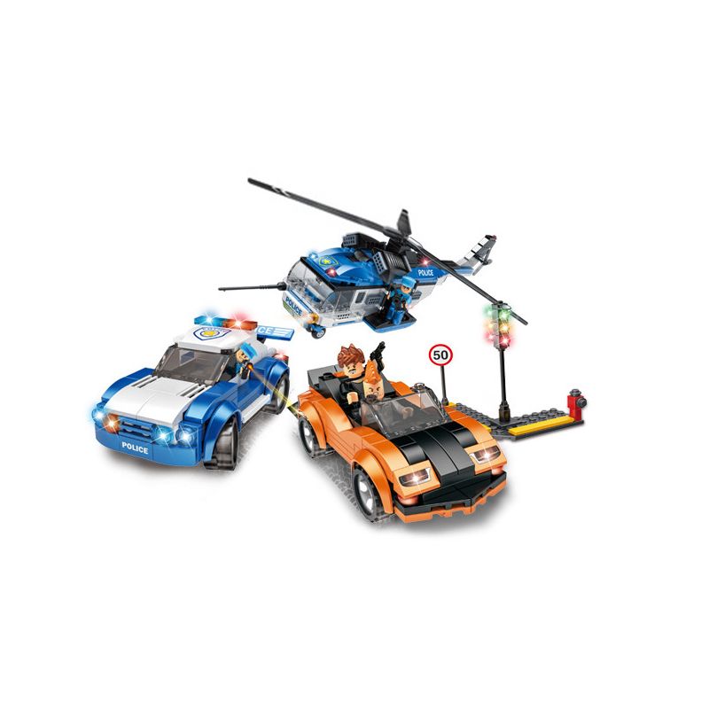 WOMA C0606 0606 non  SĂN LÙNG TUYỆT VỌNG bộ đồ chơi xếp lắp ráp ghép mô hình CITY POLICE 586 khối