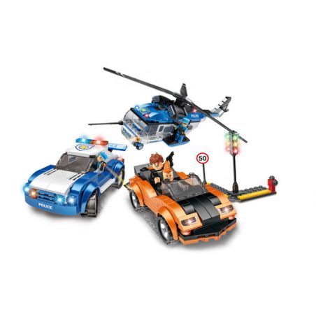 WOMA C0606 0606 non  SĂN LÙNG TUYỆT VỌNG bộ đồ chơi xếp lắp ráp ghép mô hình CITY POLICE 586 khối