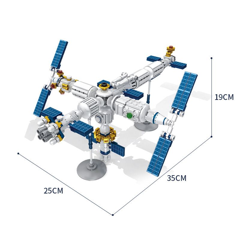 PanlosBrick 633080 Panlos Brick 633080 non  TRẠM VŨ TRỤ 25 THAY ĐỔI bộ đồ chơi xếp lắp ráp ghép mô hình Space SPACE STATION Thám Hiểm Không Gian 573 khối