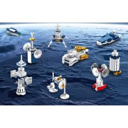 PanlosBrick 633080 Panlos Brick 633080 non  TRẠM VŨ TRỤ 25 THAY ĐỔI bộ đồ chơi xếp lắp ráp ghép mô hình Space SPACE STATION Thám Hiểm Không Gian 573 khối