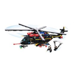 WOMA C0577 0577 non  MÁY BAY TRỰC THĂNG VŨ TRANG BOOMING CANNON-SWAT bộ đồ chơi xếp lắp ráp ghép mô hình City SWAT CORPS Thành Phố 639 khối