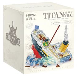 MOYU BLOCK MY97091 97091 non  VỤ ĐẮM TÀU ​​TITANIC bộ đồ chơi xếp lắp ráp ghép mô hình 1327 khối