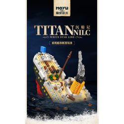 MOYU BLOCK MY97091 97091 non  VỤ ĐẮM TÀU ​​TITANIC bộ đồ chơi xếp lắp ráp ghép mô hình 1327 khối