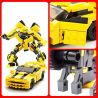 GUDI 8711 non  RÔ BỐT BIẾN HÌNH XE TÔ BUMBLEBEE CHEVROLET CAMARO VÀNG bộ đồ chơi xếp lắp ráp ghép mô hình Transformers TRANSFORM SERIES Robot Đại Chiến Người Máy Biến Hình 238 khối
