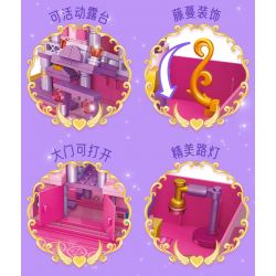 GUDI 9039 non  CUỐN SÁCH NGÔI NHÀ BÚP BÊ NHỎ bộ đồ chơi xếp lắp ráp ghép mô hình Yeloli 277 khối