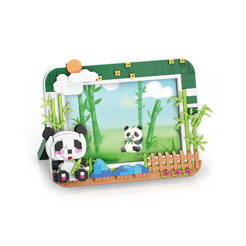 MOYU BLOCK MY97108 97108 non  KHUNG ẢNH GẤU TRÚC bộ đồ chơi xếp lắp ráp ghép mô hình Miscellaneous Lung Tung 775 khối