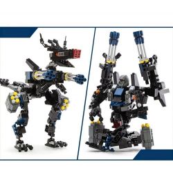 GUDI 8712 non  RÔ BỐT BIẾN HÌNH CHÓ SÓI bộ đồ chơi xếp lắp ráp ghép mô hình Transformers TRANSFORM SERIES Robot Đại Chiến Người Máy Biến Hình 304 khối