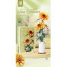 QIZHILE 92039 non  HOA HƯỚNG DƯƠNG bộ đồ chơi xếp lắp ráp ghép mô hình Flowers SUN FLOWER