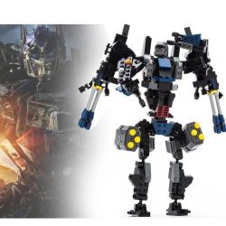 GUDI 8712 non  RÔ BỐT BIẾN HÌNH CHÓ SÓI bộ đồ chơi xếp lắp ráp ghép mô hình Transformers TRANSFORM SERIES Robot Đại Chiến Người Máy Biến Hình 304 khối