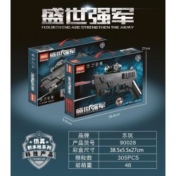 LWCK 90028 non  SÚNG LỤC BÁN TỰ ĐỘNG QSZ92 bộ đồ chơi xếp lắp ráp ghép mô hình Flourishing Age Strengthen The Army 305 khối