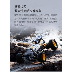ONEBOT OBJSC40AIQI 40AIQI non  PHIÊN BẢN RC ĐUA SA MẠC bộ đồ chơi xếp lắp ráp ghép mô hình  DESERT RACING Kỹ Thuật Công Nghệ Cao Mô Hình Phương Tiện