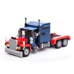 GUDI 8713 non  THỦ LĨNH TỐI CAO AUTOBOT ROBOT BIẾN HÌNH XE ĐẦU KÉO PETERBILT bộ đồ chơi xếp lắp ráp ghép mô hình Transformers TRANSFORM SERIES Robot Đại Chiến Người Máy Biến Hình 379 khối