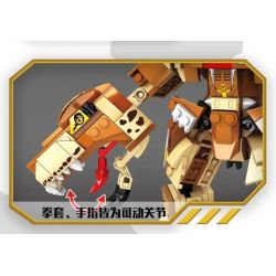 UP TO CD8031 8031 non  QUÁI VẬT THỜI TIỀN SỬ - TYRANNOSAURUS REX THỨC TỈNH NGUỒN GỐC THỦ LĨNH bộ đồ chơi xếp lắp ráp ghép mô hình Dino Museum Bảo Tàng Khủng Long 616 khối