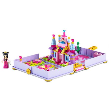 GUDI 9036 non  SÁCH MINI BUD FORT bộ đồ chơi xếp lắp ráp ghép mô hình Yeloli 238 khối