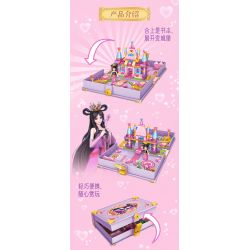 GUDI 9036 non  SÁCH MINI BUD FORT bộ đồ chơi xếp lắp ráp ghép mô hình Yeloli 238 khối