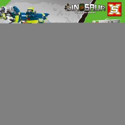 SX 9084 non  KHỦNG LONG SPINOSAURUS bộ đồ chơi xếp lắp ráp ghép mô hình DINOSAUR 714 khối