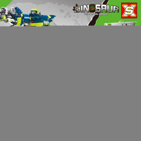 SX 9084 non  KHỦNG LONG SPINOSAURUS bộ đồ chơi xếp lắp ráp ghép mô hình DINOSAUR 714 khối