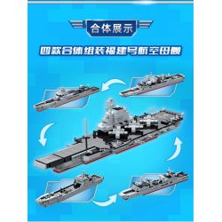 GUDI 20402 non  HẠNG NẶNG QUÂN SỰ TÀU SÂN BAY PHÚC KIẾN 4 TỔ HỢP KHU TRỤC HẠM TYPE 055 KHINH 056 ĐỔ BỘ 072A TIẾP TẾ 903A bộ đồ chơi xếp lắp ráp ghép mô hình Military Army Quân Sự Bộ Đội 692 khối
