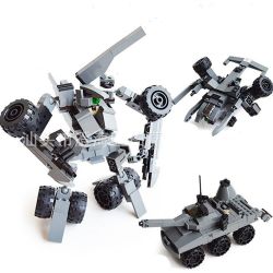 GUDI 8114 Xếp hình kiểu  CREATOR 3 IN 1 Rô Bốt Biến Hình Phi Thuyền, Xe Tăng 193 khối